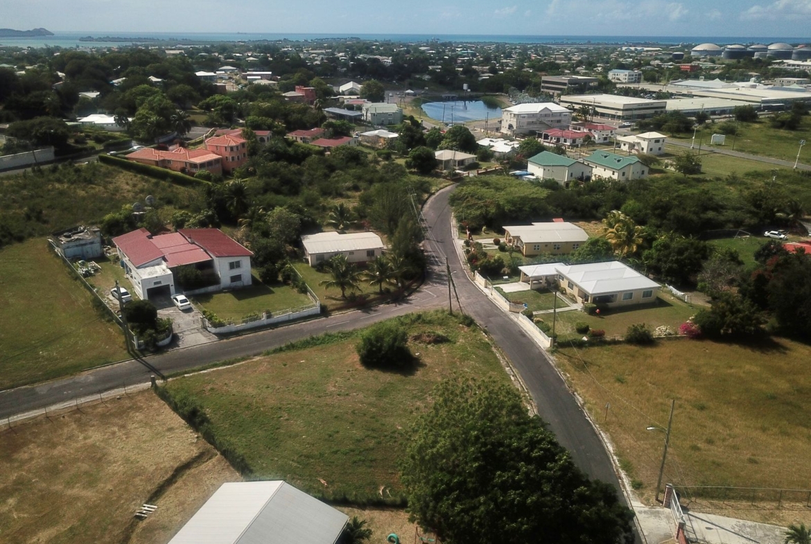 Aerial view of land for sale in Gambles, Saint John, Antigua