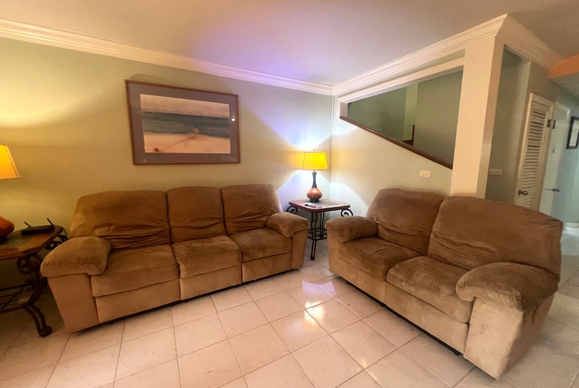 Furnished 2BR Condo for sale in Jolly Harbour, Antigua - Living