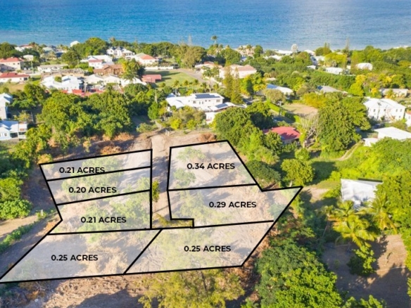 Prime land plots for sale in Crosbies, Antigua