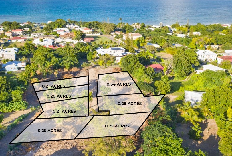 Prime land plots for sale in Crosbies, Antigua