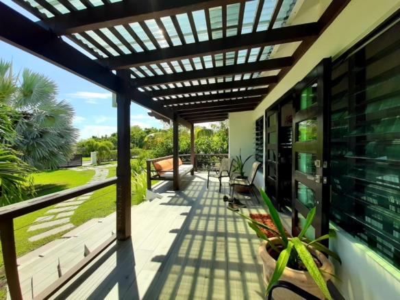 Front view of the Hidden Gem property in Hodges Bay, Antigua