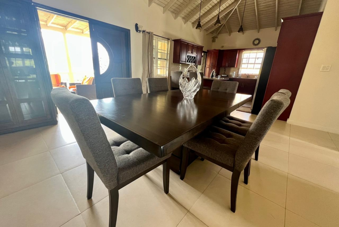 2 Bedroom Home for Rent in Judges Estate, Antigua - Dining