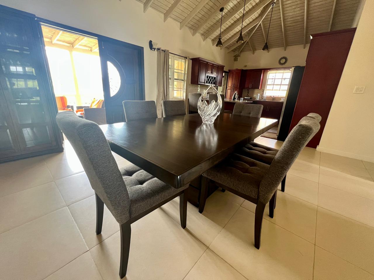 2 Bedroom Home for Rent in Judges Estate, Antigua - Dining