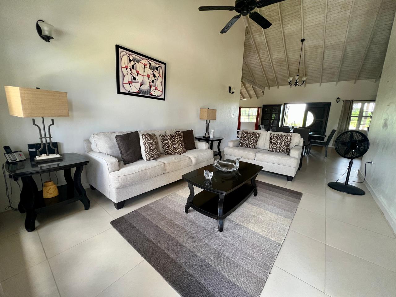 2 Bedroom Home for Rent in Judges Estate, Antigua - Living
