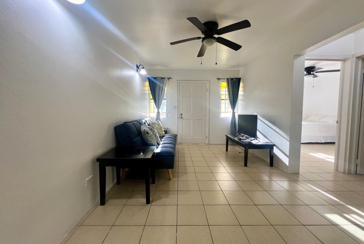 Living room of McKinnons rental home