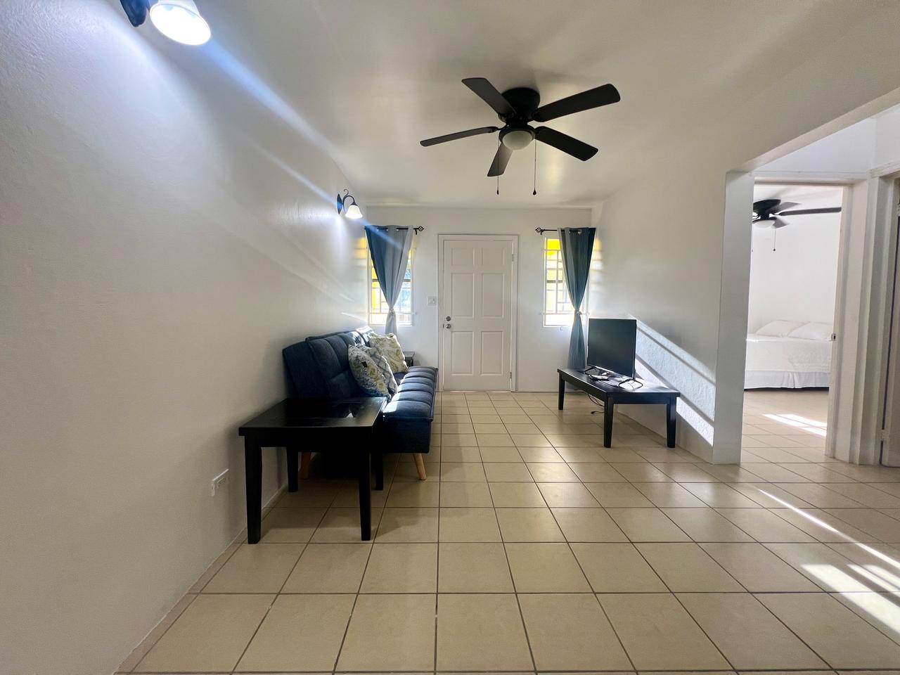 Living room of McKinnons rental home