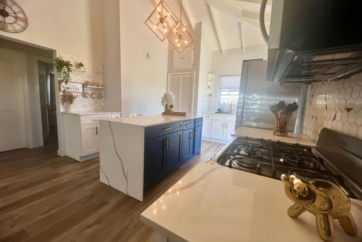 Modern kitchen in Paynters rental property
