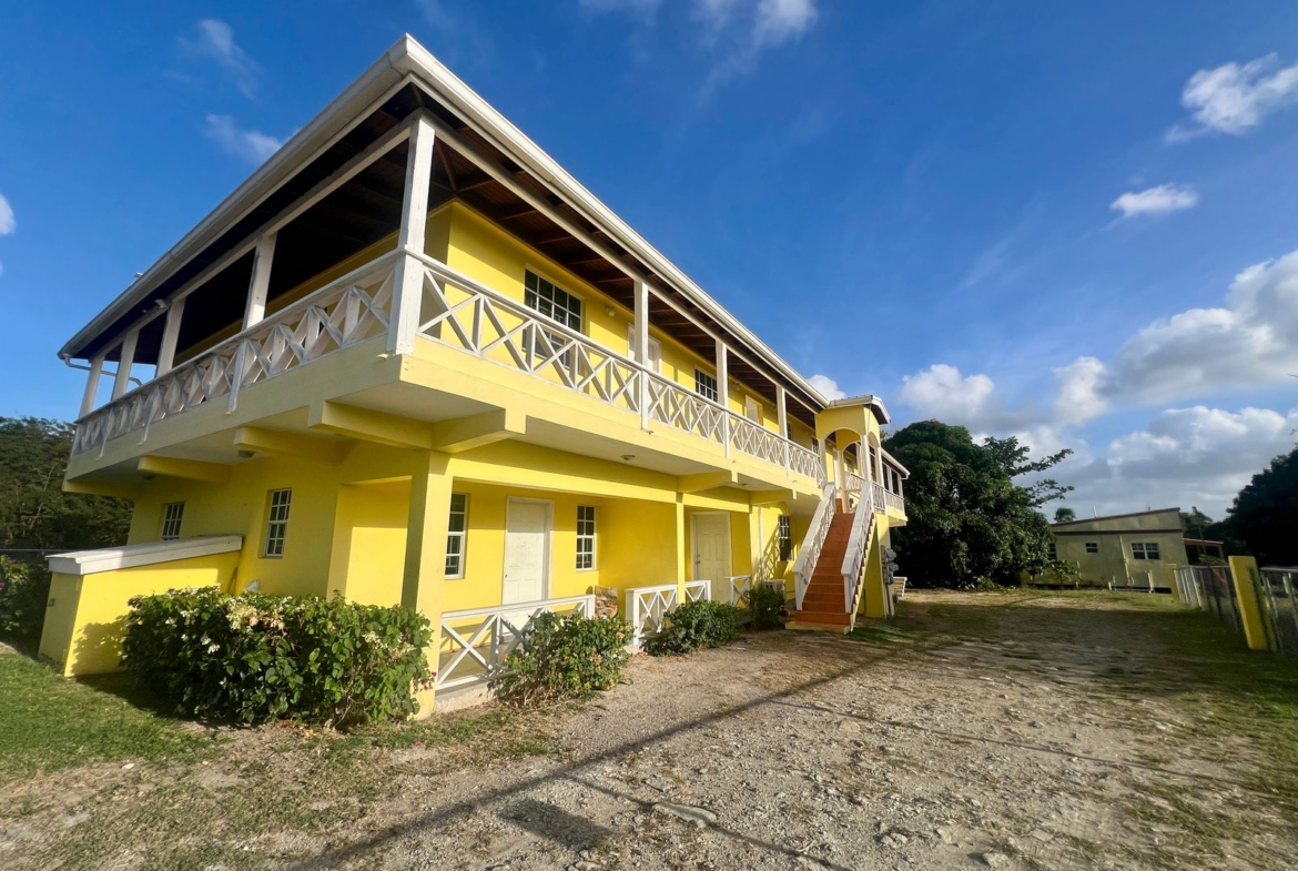 Front view of Antigua rental property, McKinnons