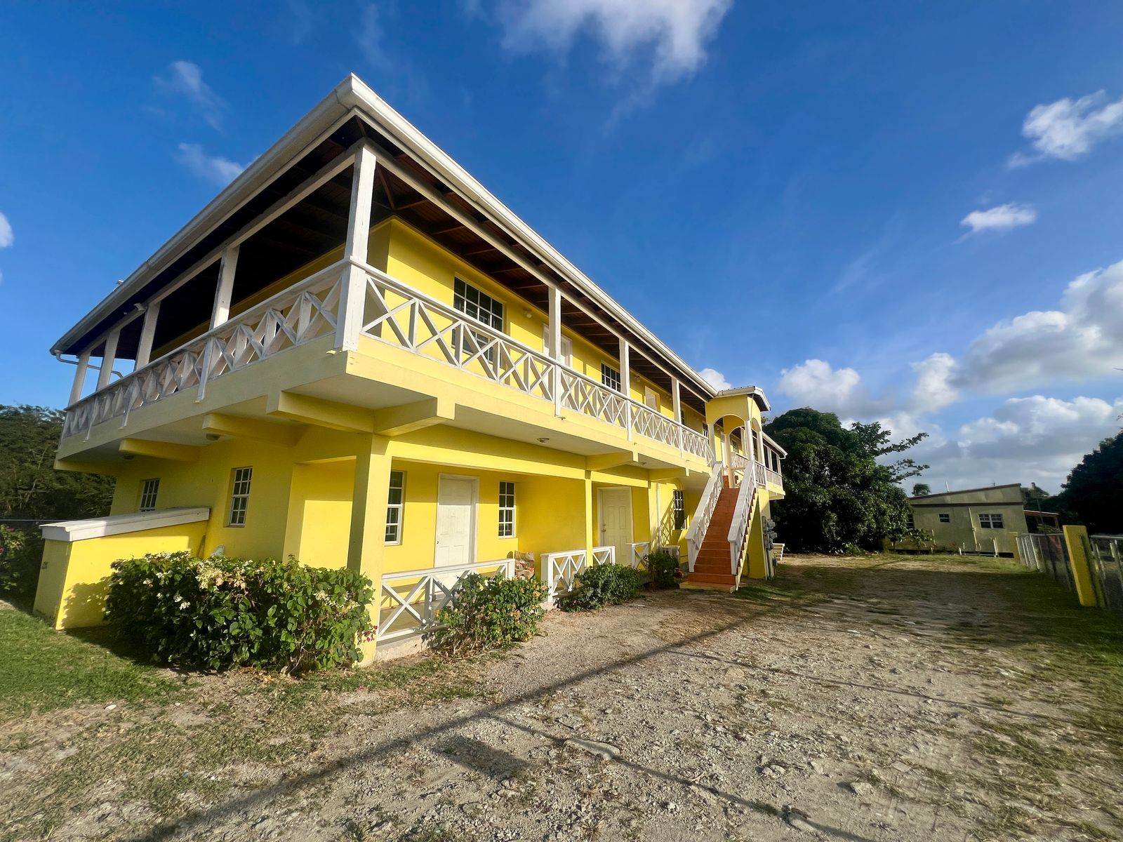 Front view of Antigua rental property, McKinnons