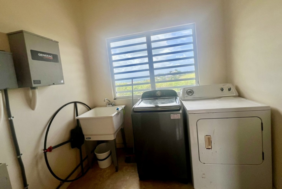 Cedar Valley Heights House for Rent Washing Machine setup