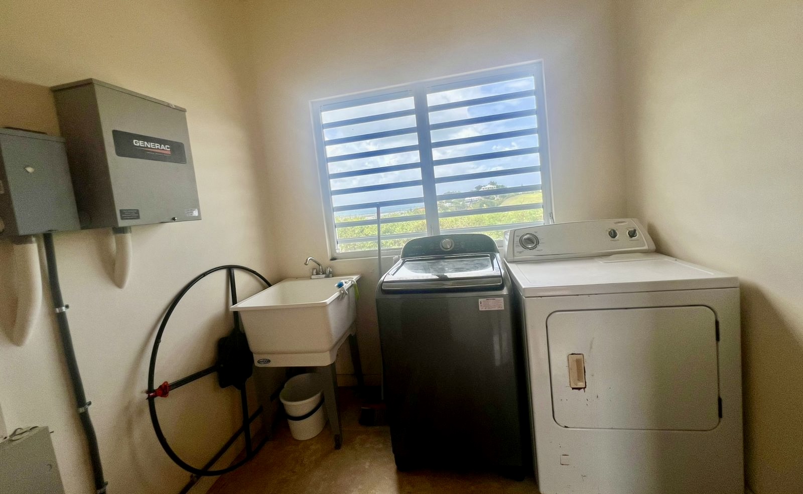 Cedar Valley Heights House for Rent Washing Machine setup