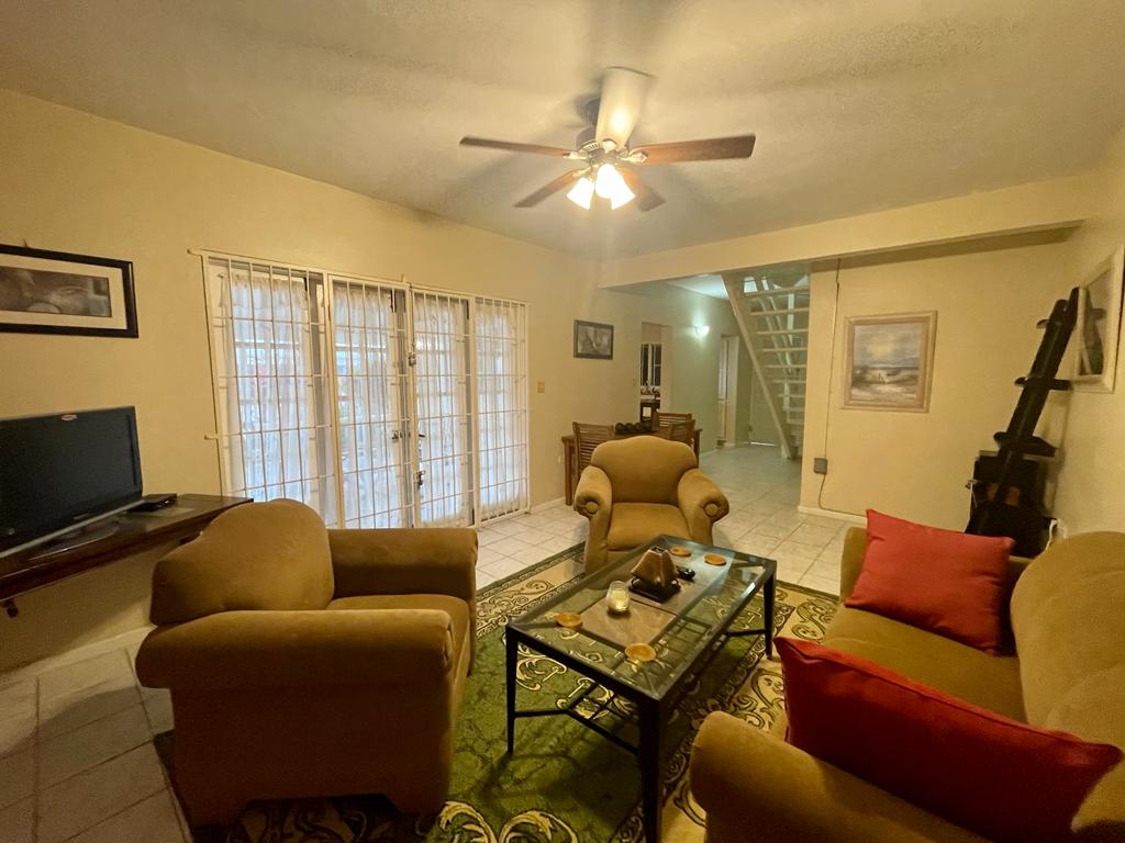 Living room in Crosbies rental home