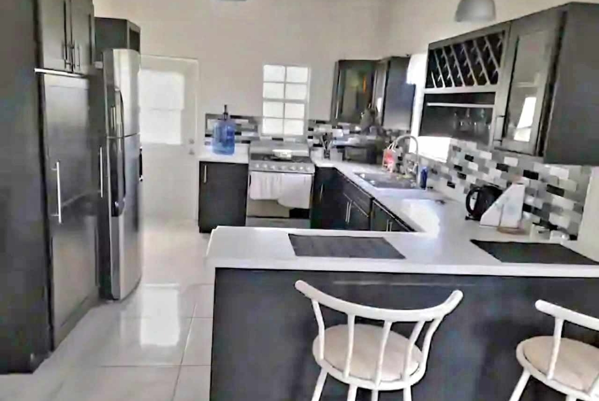 Modern kitchen in Antigua family house