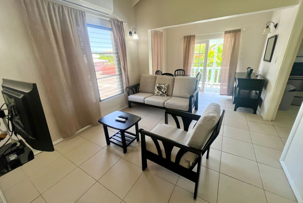 Bright and airy living space in rental unit