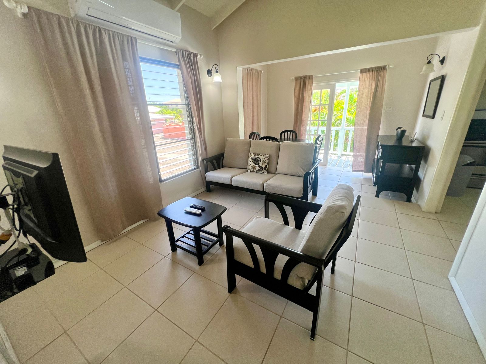 Bright and airy living space in rental unit