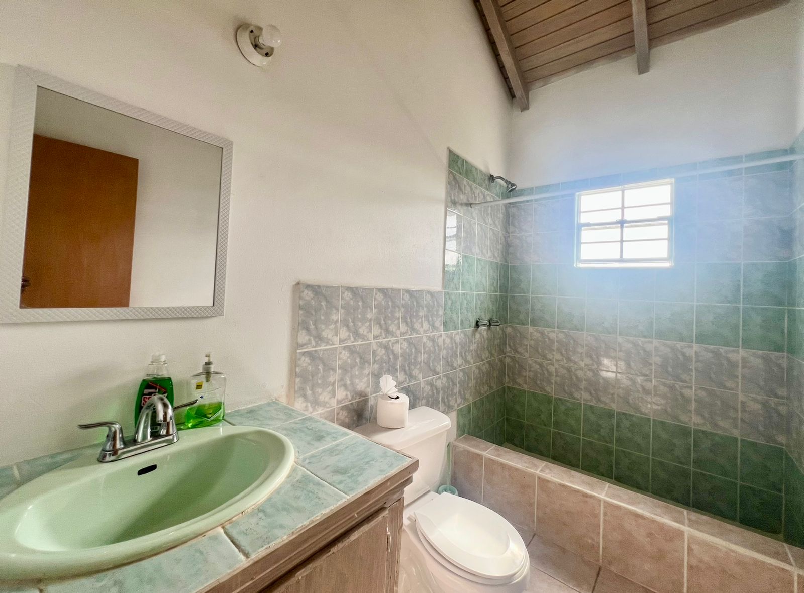 bathroom with luxury fittings