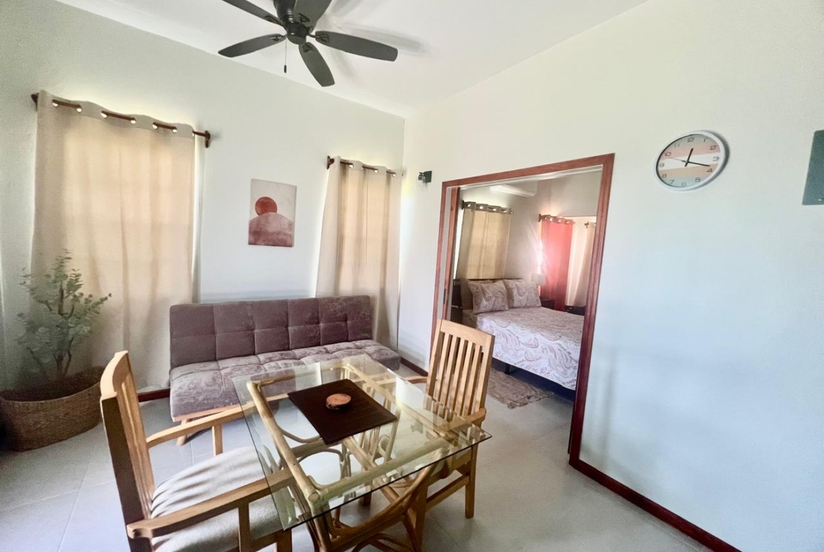 Neema's Suites 1Br house for Rent, Antigua - Living Room