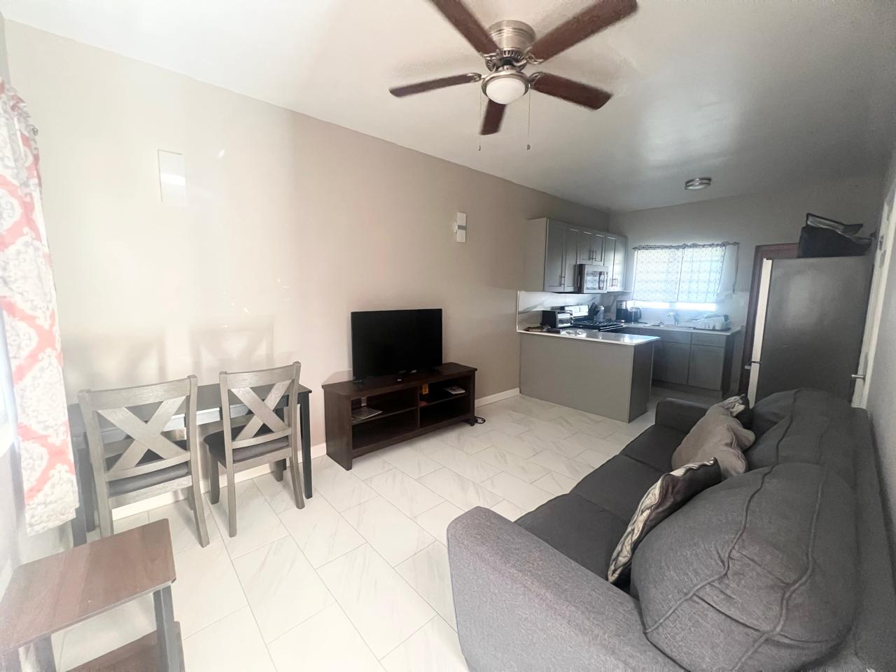 1BR home for rent in Antigua with Spacious Living Room & Modern Furniture