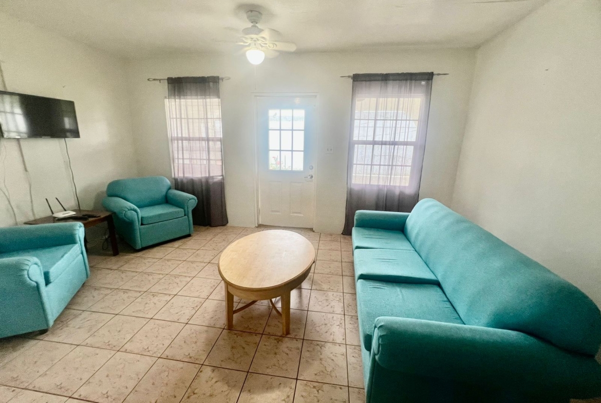 Semi-Furnished Apartment for Rent in Antigua with Spacious Living Room