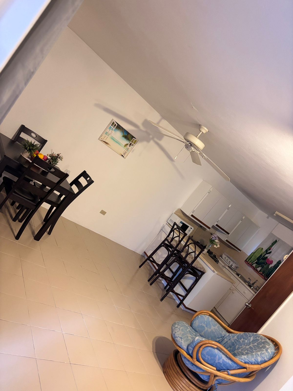 Beachfront apartment for rent in Antigua - Kitchen + Dining