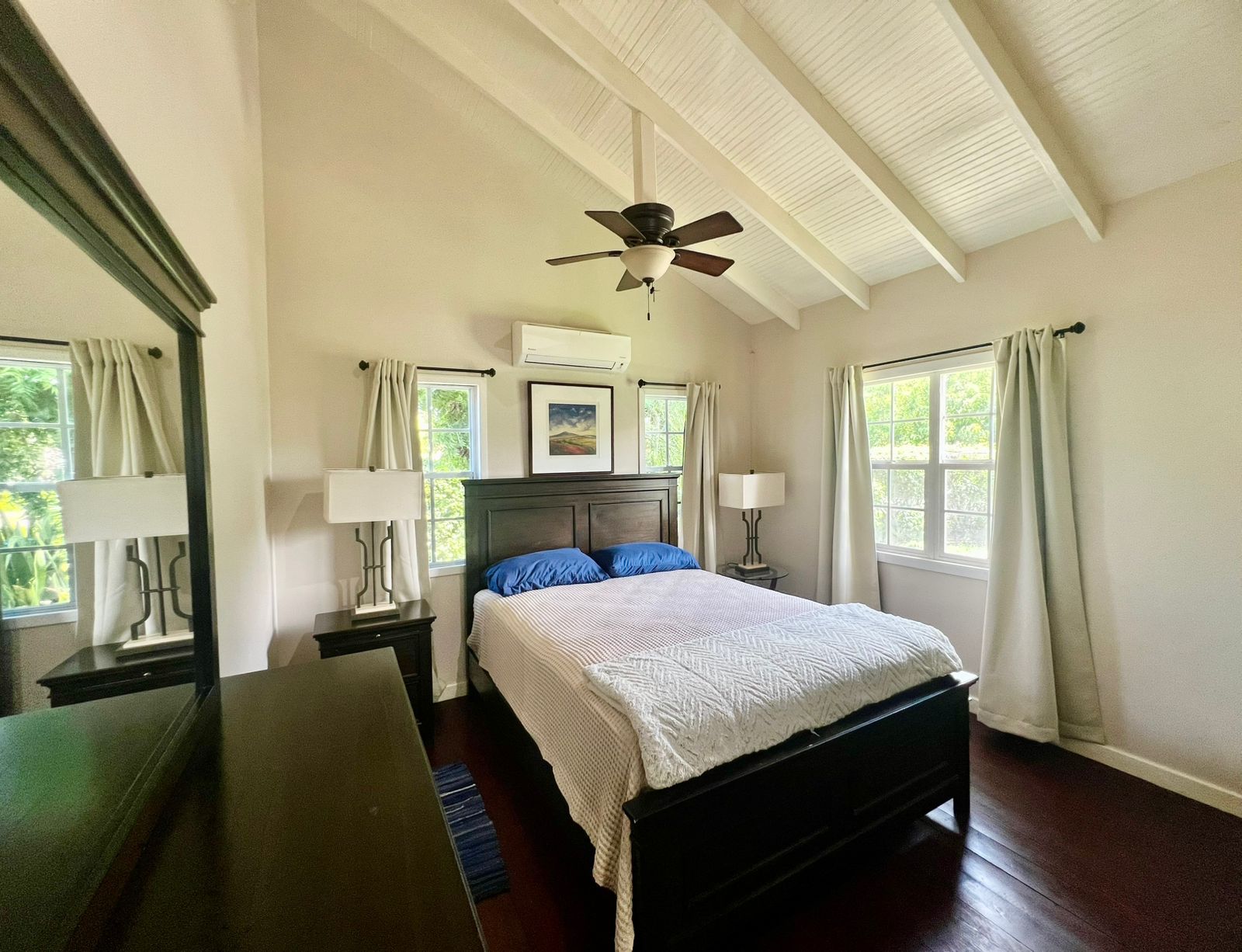 Master bedroom with A/C in 2-bedroom Royal Gardens cottage, Antigua